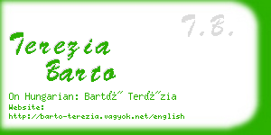 terezia barto business card